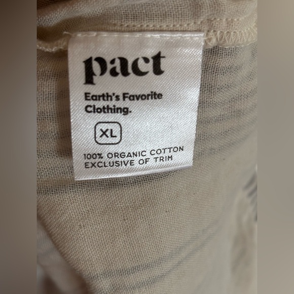 Pact Coastal Cami Soft Striped Maxi Dress Size X-large - Picture 15 of 15